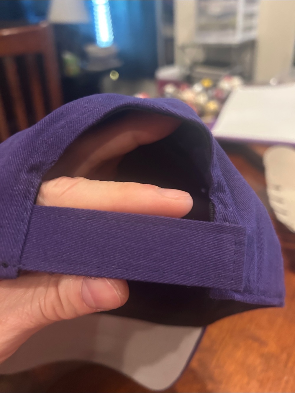 University Of Central Arkansas Bears UCA ‘47 Brand Purple Cap O/S Velcro New! - Picture 8 of 9